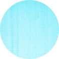 thumbnail image 1 of Ahgly Company Indoor Round Solid Light Blue Modern Area Rugs, 7' Round, 1 of 4