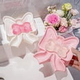 thumbnail image 1 of Escurridor de jabón Bowknot Rack para el baño • Bandeja decorativa para jabones bonita • Portajabones antideslizantes • Diseño de desagüe rápido que evita el agua estancada, 1 of 7