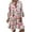 Rose1-5, variante sur Robe d'Invitée de Mariage Mode Femme Bohème Col en V Ample Manches 3/4 Imprimée Robe Courte Longueur Mini Robe à Pois Robe à Bretelles Robe Mini Robe Maxi Robe Sans Bretelles