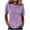 #06 Purple 【Mix, Match & Rotate: Stock Up on Daily Colors】, variant on Women's Relaxed Fit Round Neck Short Sleeve Printed T Shirt Blouse Comfy Breathable Work Casual Daily Wear | CSEONE,Black L