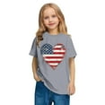 thumbnail image 6 of HAOTAGS 4th of July T-Shirts for Kids Graphic Print Boys and Girls Short Sleeve Tops Gray Size 9 Years, 6 of 9