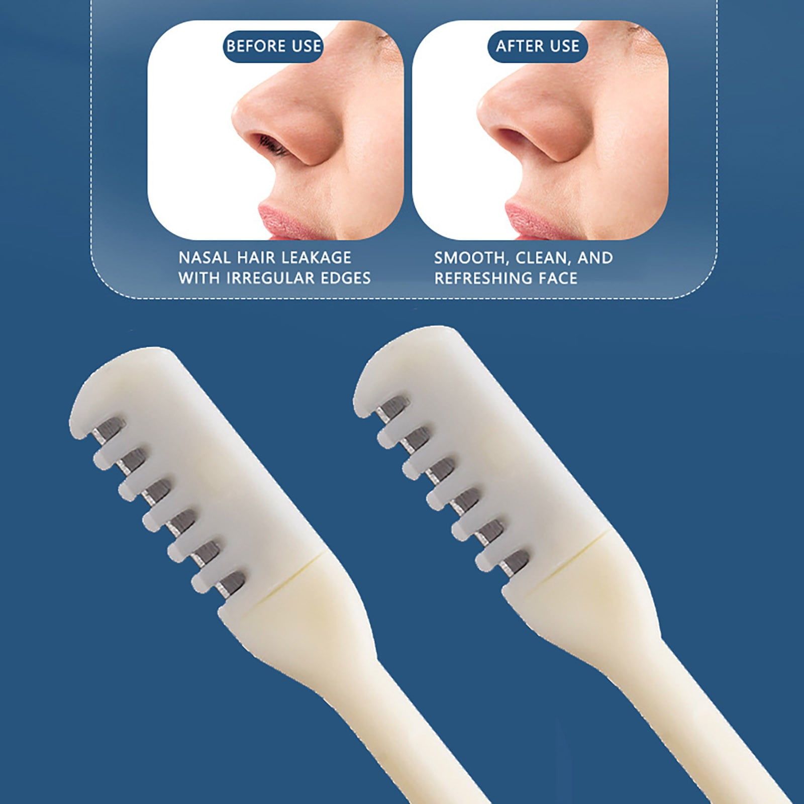 Clearance!DHALL Beauty Tools Head Nose Hair Cutter Manual Cleaning Nose Hair Artifact Nose Hair Trimmer Portable Ear Spoon Shaver