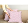 thumbnail image 2 of Ambesonne Pastel Throw Pillow Cover 2 Pack, Antique Rose Tender Hippie, 16", Pale Pink White, 2 of 5