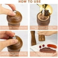 thumbnail image 4 of Wood Salt and Pepper Grinder Set,8” Pepper Grinders,2Pack Haomacro Manual Salt and Pepper Mill Set,Salt Shakers with Adjustable Ceramic Rotor, 4 of 10
