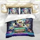 thumbnail image 5 of Grandes Verdes de la Ciudad Conjunto de sábanas temático, trío de piezas, cómodo y amigable con la piel, diseño único, regalo de decoración para el hogar para familiares, amigos y fans,173cm *218cm, 5 of 6