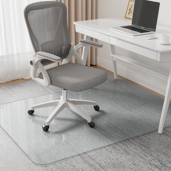 Delamu Office Chair Mat for Carpet, Chair Mat with Studs Rolling for Computer Chairs, Heavy Duty Floor Protector for Low Pile Carpet, 36 x 48 in, Clear