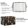 thumbnail image 2 of Yayeee Canvas Storage Basket with Handles for Shelves Fabric Bins Closet Organizer, Autumn Ghost Pattern, 2 of 8