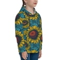 thumbnail image 3 of Kdxio Sunflowers Pattern Boys Athletic Unisex Boys Girls Hoodie with Pocket Sweatshirts-Medium, 3 of 6