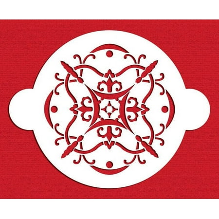 Designer Stencils C834 "Gemma" : Italian Martha Stewart Weddings Series, Beige/semi-transparent