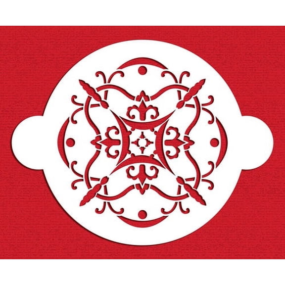 Designer Stencils C834 "Gemma" : Italian Martha Stewart Weddings Series, Beige/semi-transparent