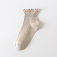 thumbnail image 2 of CAIVO Socks For Women Cute Ruffle Ankle For Lightweight Cozy No-Show Breathable Cool Knit Low Cut Casual Everyday Wear, 2 of 3