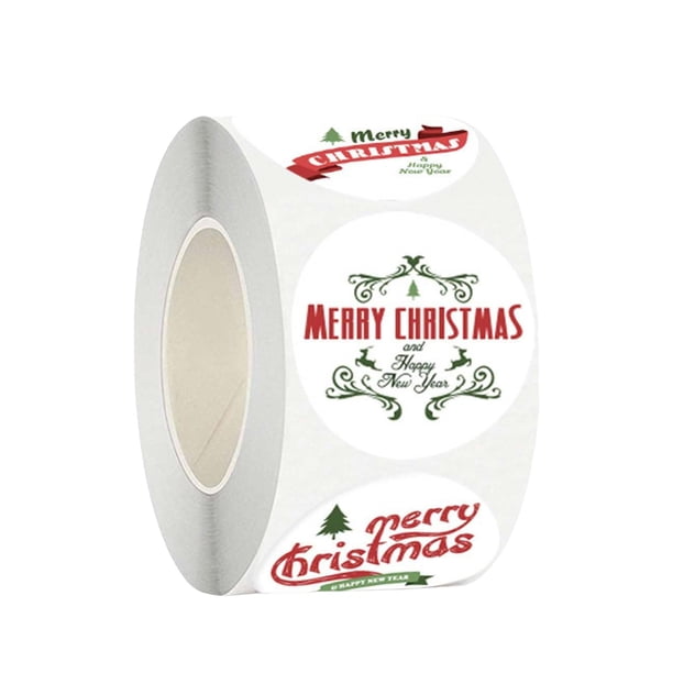 Calcomanías de papel para álbumes de recortes, bolsas, envoltorios de regalo autoadhesivos, etiquetas, pegatinas navideñas Estilo A