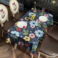 thumbnail image 2 of Pioneer Flower Floral Print Pattern Rectangle Tablecloth 60"x120", Waterproof Polyester Table Cloth, Wipeable Spillproof for Dining Camping Indoor Outdoor, 2 of 6