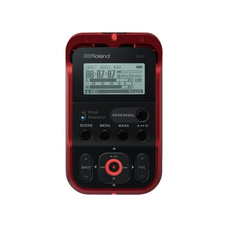 Roland R-07 High-Resolution Audio Recorder (Red)