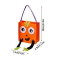 thumbnail image 3 of Decoración para Halloween Bolsa de dulces de Halloween, bolsa de Cushaw de araña 3D, cubo de tela portátil, bolsa de dulces para niños(Buy 2 save 10%), 3 of 6