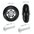 thumbnail image 2 of Uxcell Replacement Luggage Suitcase Wheels Kit, 70mmx24mm Swivel Caster Wheels, 2 of 6