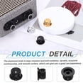 thumbnail image 4 of Uxcell 3Pcs Aluminium Knurled Potentiometer Knobs 1/4" Volume Tone Control Top Hat Knob for Guitar Instruments Audio Mixer Amplifier Black, 4 of 7