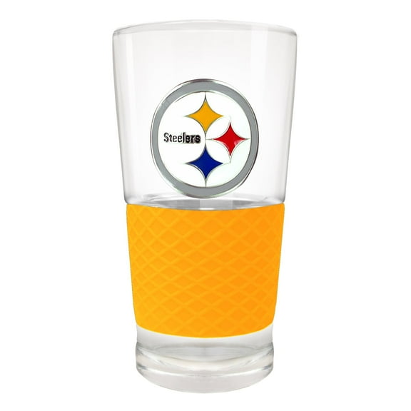 Pittsburgh Steelers 22oz. Pilsner Glass with Silicone Grip