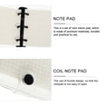 thumbnail image 5 of CIMAXIC Durable PVC and Paper Note Pad with Three Holes Coil Binding for Home Use Black,4.13"X3.54"X0.98", 5 of 5