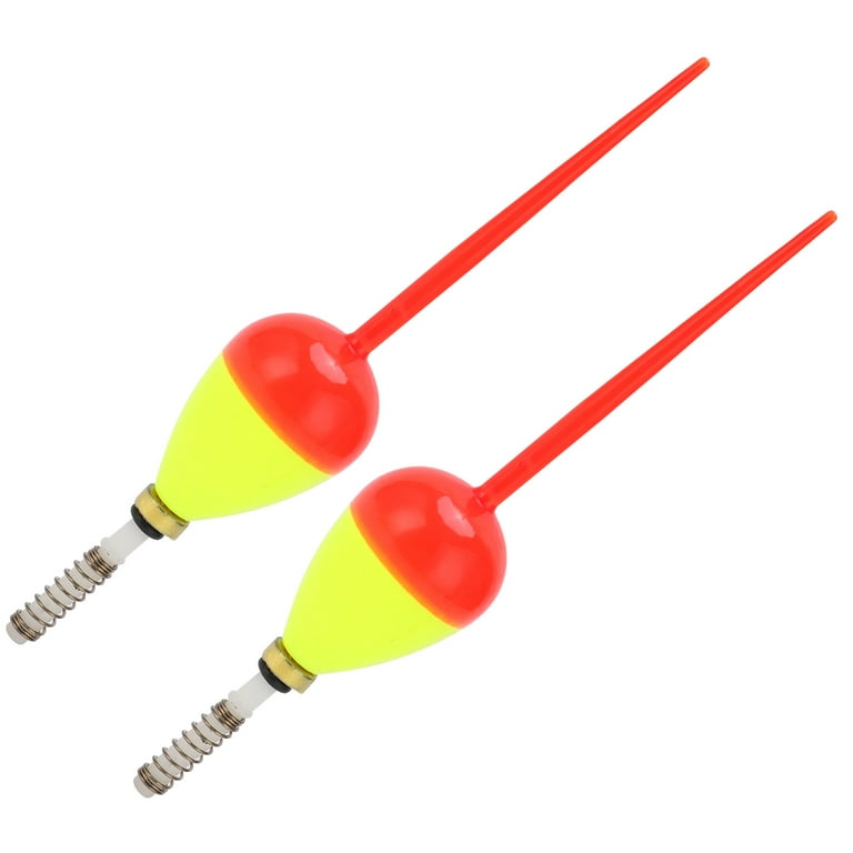 2pcs Foam Fishing Floats and Bobbers Weighted Slip Bobbers Oval Stick  Floats for Crappie Fishing(SelfLocking, 6x1.62x1.14 Inches )