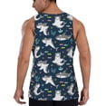 thumbnail image 3 of Gaeub Friendly Sharks Men's Athletic Tank Top, Workout Sleeveless Shirts, Running Tank Tops for Gym, Running, Training - Medium, 3 of 9