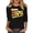 Black, variant on Women's Vintage Pullover Tops Crew Neck 3/4 Length Sleeve Tees 1976 Graphic Casual Comfy Trendy T Shirts (XL, Pink)