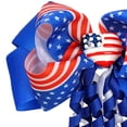 thumbnail image 5 of Wxirdiow Little Girls Bow Clips for Hair Independence Day Bouncy 3D Bow Hair Accessory For Childrens Festivals Blue Size,One Size, 5 of 6