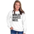 thumbnail image 3 of Worlds Okayest Niece Family Love Women Plus Size Crewneck Sweatshirt Brisco Brands 3X, 3 of 5