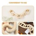 thumbnail image 6 of IBASETOY Rustic Beige Wood Chain Link Decor for Wall Art Craft Home Decorative Hanging Ornament 7.5 Inches, 6 of 8