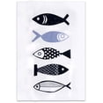 thumbnail image 5 of Accent Home Cotton Kitchen Towels Set of 4 pcs - Absorbent Dish Towels Set | Tea Towels | Bar Towels | Fish Design Kitchen Dish Towels - Multi Purpose Kitchen Linen, Drying Dish Hand Towels 20x28 inch, 5 of 5