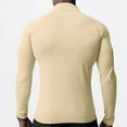 thumbnail image 4 of FAIWAD Men Quarter Zip Tight Tops Long Sleeve Athletic Workout Sprots Shirts Slim Stretch Pullover Tops, 4 of 8