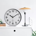 thumbnail image 4 of 10-inch plastic wall clock Shi Ying clock bedroom living room clock simple,white，G161481, 4 of 5