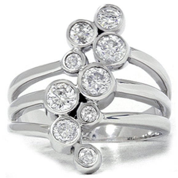 1ct Diamond White Gold Anniversary Right Hand Ring