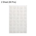 thumbnail image 2 of 80Pcs Cabinet Door Bumper Rubber Pad 1/2" Diameter Sound Dampening Adhesive Rubber Pads Feet (Square, Transparent), 2 of 6