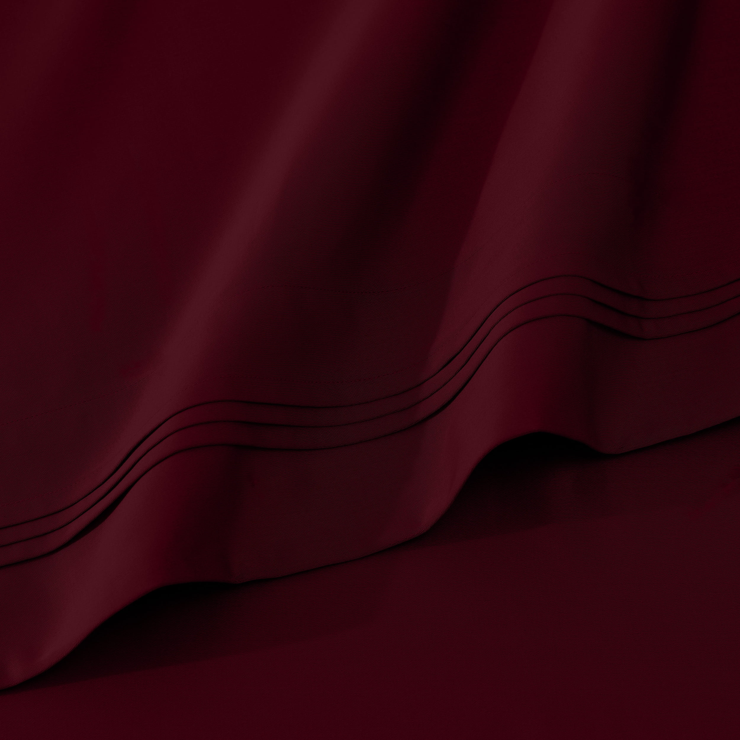 Superior 1000 Thread Count Egyptian Cotton Sheet Set, Deep Pocket Bed Sheets, Queen, Burgundy
