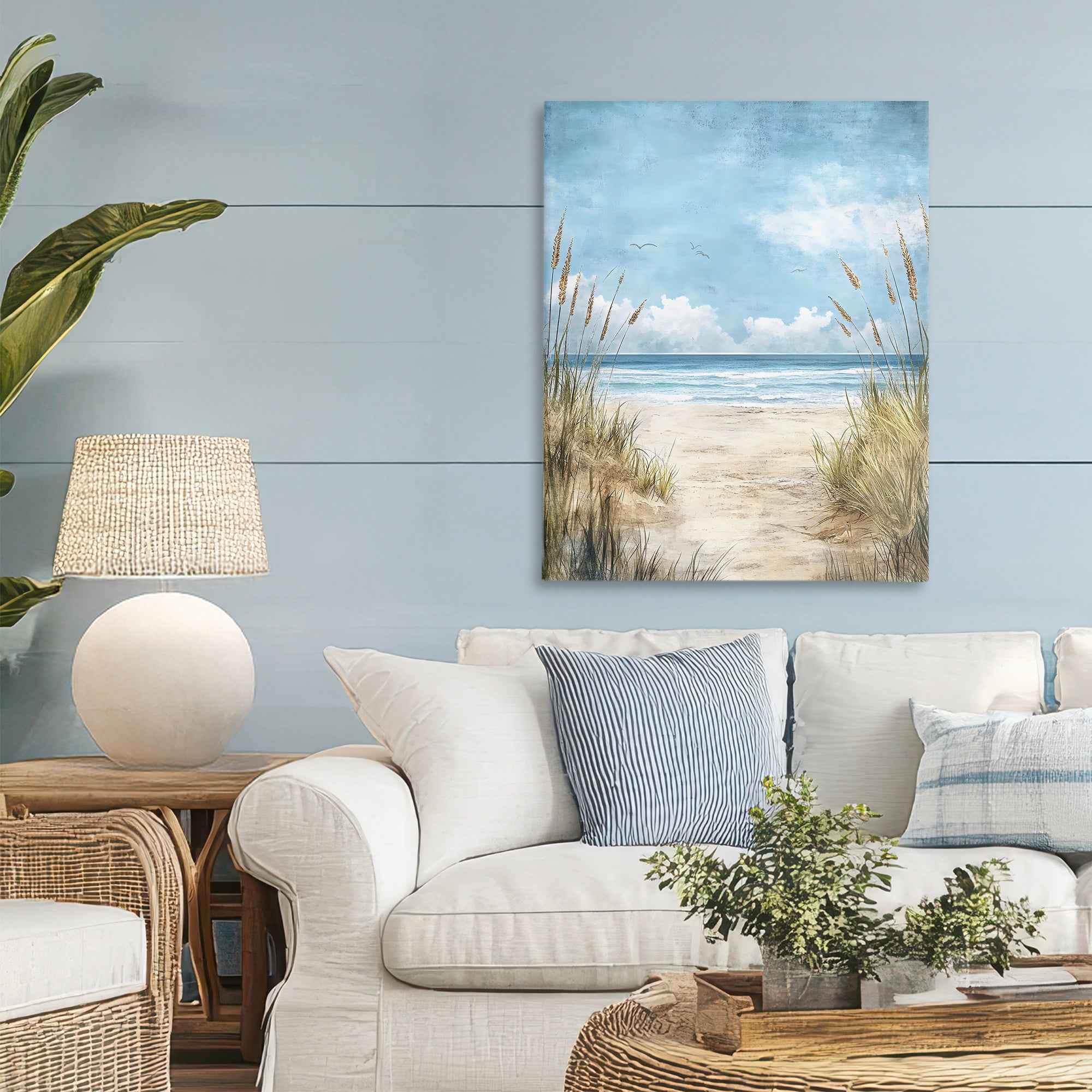 Stupell Industries Free Seagulls over Beach Dunes Canvas Wall Art, design by Creative Studio