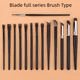 thumbnail image 1 of Brocha de maquillaje de hoja Brocha para cejas Brocha delineadora de ojos de punta plana Brocha correctora God Finger Brocha de pelo de visón Brocha con surcos para lágrimas Brocha de, 1 of 4