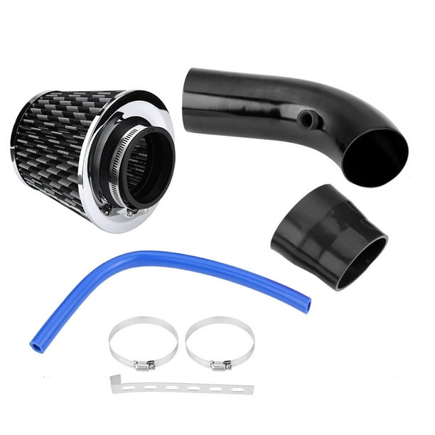 Kit de tubo de manguera de inducción de aluminio con filtro de entrada de aire frío Universal para coche de 76mm y 3 pulgadas, fibra de carbono Jadeshay A