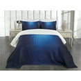 thumbnail image 3 of Ambesonne Navy Quilted Bedspread Set 3 Pcs, Blurry Mosaic Pixel Square, King Size, Turquoise Pale Blue, 3 of 5