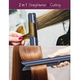 thumbnail image 3 of ANGENIL Plancha plana de titanio profesional de 1 pulgada, alisadora de pelo y rizador 2 en 1 con temperatura ajustable para todo tipo de cabello, tamaño de viaje con bolsa de silicona resistente, 3 of 5