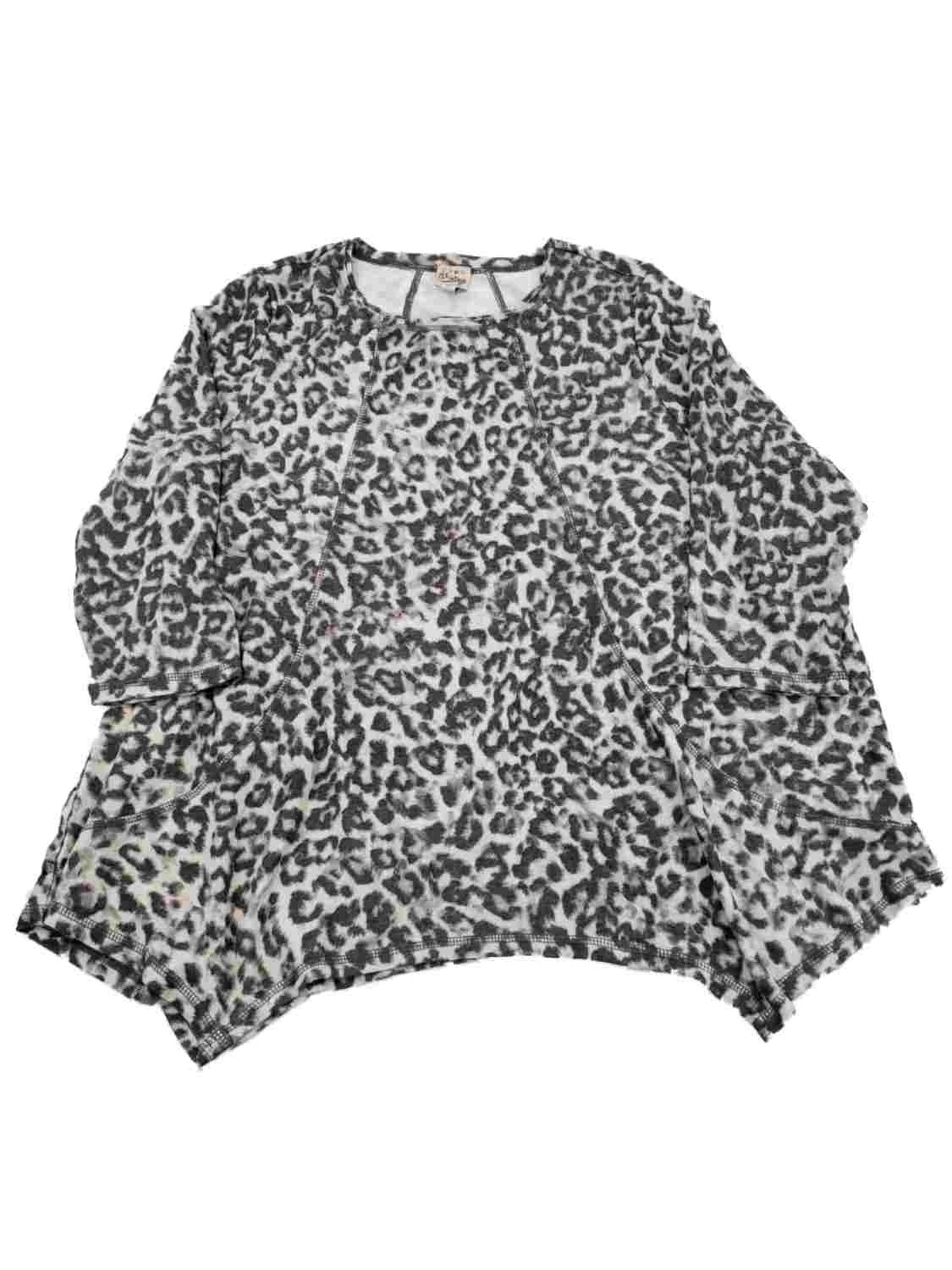 grey leopard print shirt