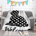 thumbnail image 3 of MXTPOV Easter Throw Blanket, Cute Easter Bunny Pattern Blanket for Couch Sofa Bed Travel, Easter Decorations, Soft Fluffy Blanket for Home Decor, 28X40 inch, 3 of 5