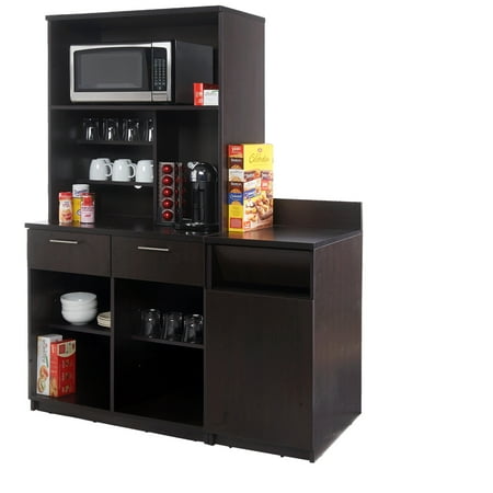 Coffee Break Lunch Room Furniture FULLY ASSEMBLED "Ready-To-Use" 3pc Group BREAKTIME Model 2790 -Elegant Espresso Color...INSTANTLY create a Lunch Break Room!!! (Includes Furniture Cabinets ONLY)