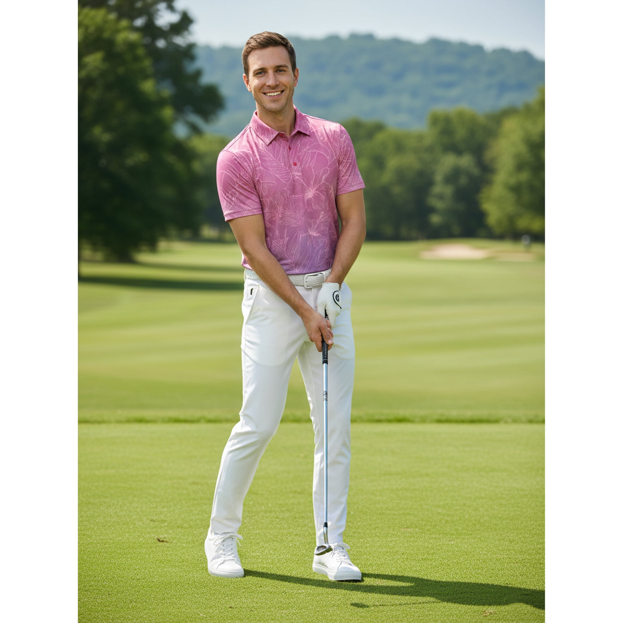 Birdie Bound Men's and Men's Big & Tall Novelty Golf Polos, Sizes XS-4XLT
