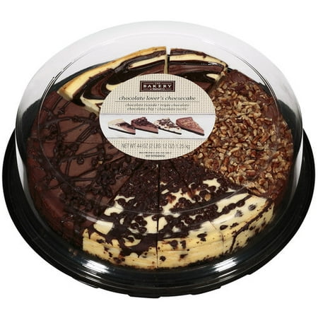 The Bakery At Walmart Chocolate Lover?s Cheesecake Variety Tray, 44 oz ...