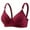 Wine, variant on Fatuov Wirefree Bras for Women Push-Up Adjustable Straps Thin Sexy Bralettes for Casual Breathable Summer Bras 40B, Black