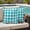 Turquoise, variant on Pack of 2 Outdoor Pillow Covers 20x20 Inch Waterproof Orange Plaid Throw Pillow Covers,Decorative Couch Pillow Case Sham Gradient Geometric Buffalo White Checkered Patio Pillowcases Cushion Cover