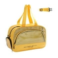 thumbnail image 2 of Bolsa de Natación/Nedo de Gran Capacidad | Bolsa de Playa con Separación para Ropa Húmeda y Seca | Bolsa Especial para Deportes y Fitness con Diseño Diagonal | Material: Plástico Amarillo | Tamaño: 3, 2 of 6