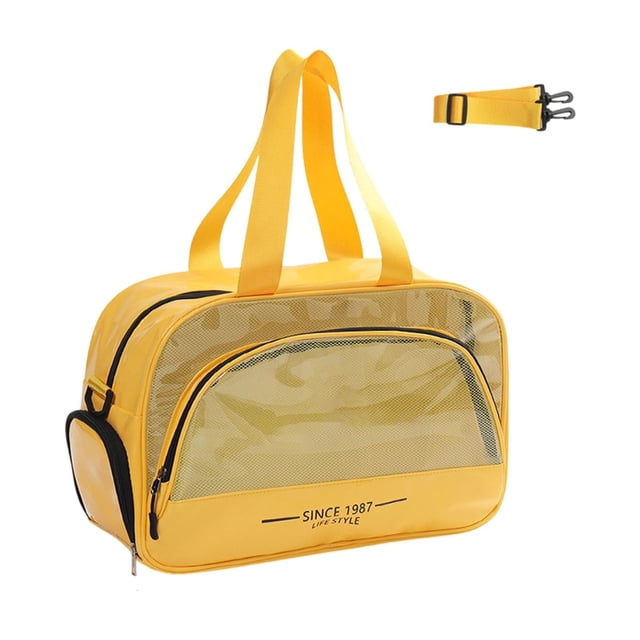 JASKFLY Plastic Storage Bag Large Capacity Swimming Toiletry Bag with