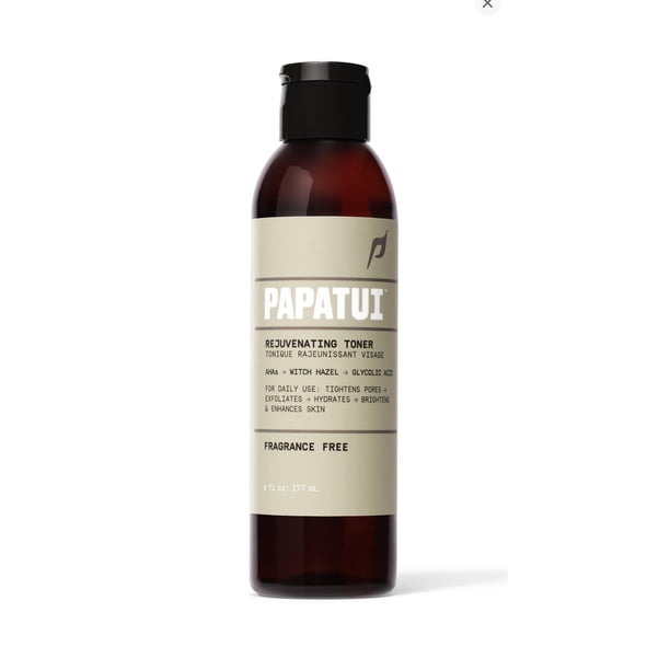 Tónico Facial Rejuvenecedor Papatui Sin Fragancia 180 mL Marrón